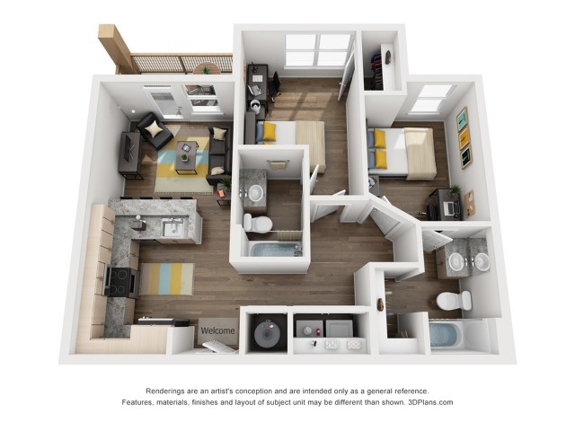 2BR/2BA – B1 – 2nd Ave